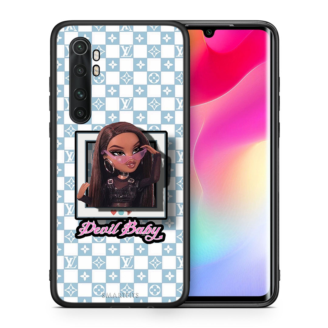 Θήκη Αγίου Βαλεντίνου Xiaomi Mi Note 10 Lite Devil Baby από τη Smartfits με σχέδιο στο πίσω μέρος και μαύρο περίβλημα | Xiaomi Mi Note 10 Lite Devil Baby case with colorful back and black bezels