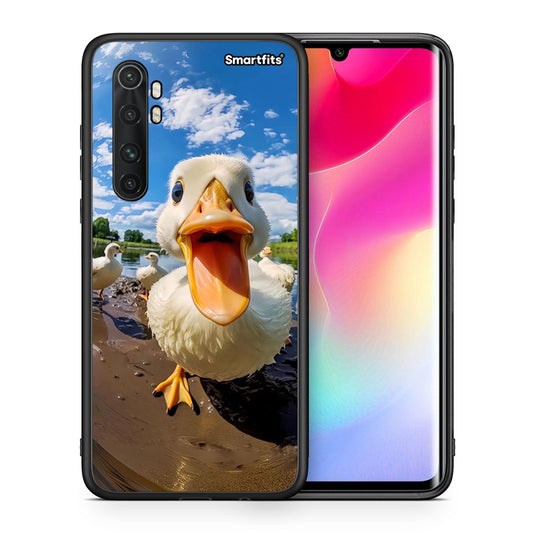Θήκη Xiaomi Mi Note 10 Lite Duck Face από τη Smartfits με σχέδιο στο πίσω μέρος και μαύρο περίβλημα | Xiaomi Mi Note 10 Lite Duck Face case with colorful back and black bezels