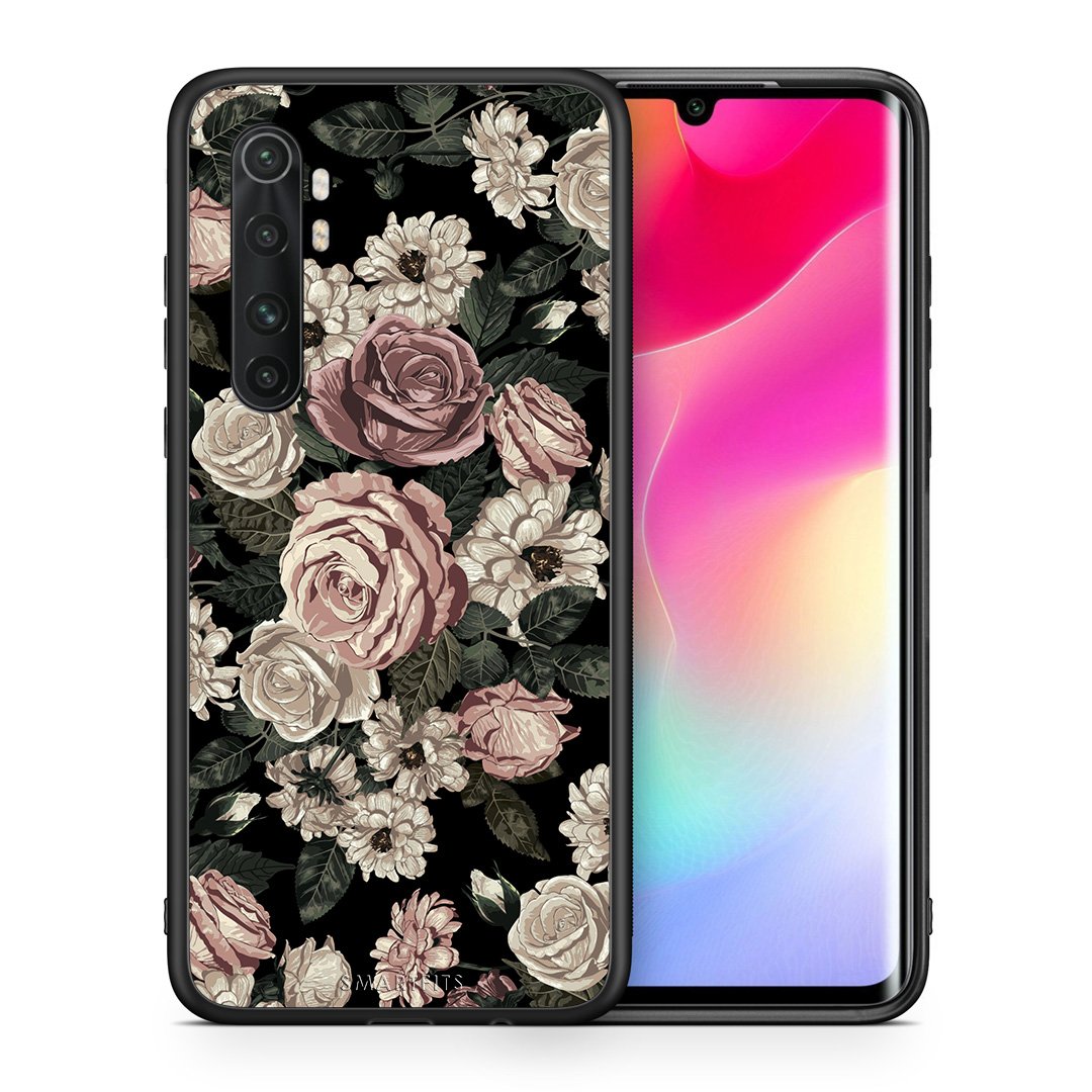 Θήκη Xiaomi Mi Note 10 Lite Wild Roses Flower από τη Smartfits με σχέδιο στο πίσω μέρος και μαύρο περίβλημα | Xiaomi Mi Note 10 Lite Wild Roses Flower case with colorful back and black bezels