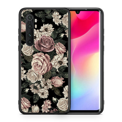 Θήκη Xiaomi Mi Note 10 Lite Wild Roses Flower από τη Smartfits με σχέδιο στο πίσω μέρος και μαύρο περίβλημα | Xiaomi Mi Note 10 Lite Wild Roses Flower case with colorful back and black bezels