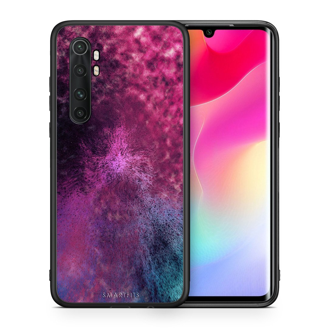 Θήκη Xiaomi Mi Note 10 Lite Aurora Galaxy από τη Smartfits με σχέδιο στο πίσω μέρος και μαύρο περίβλημα | Xiaomi Mi Note 10 Lite Aurora Galaxy case with colorful back and black bezels