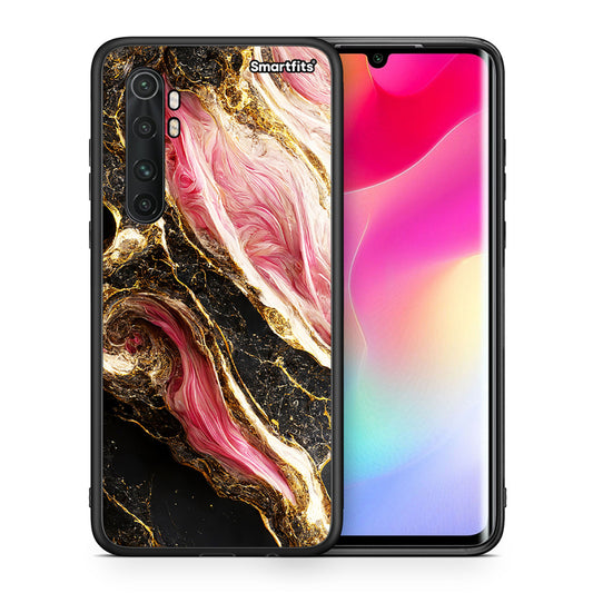 Θήκη Xiaomi Mi 10 Ultra Glamorous Pink Marble από τη Smartfits με σχέδιο στο πίσω μέρος και μαύρο περίβλημα | Xiaomi Mi 10 Ultra Glamorous Pink Marble case with colorful back and black bezels