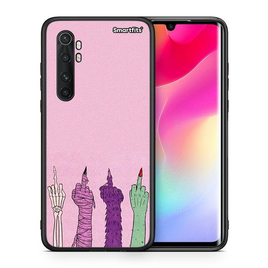 Θήκη Xiaomi Mi Note 10 Lite Halloween Be A Lady από τη Smartfits με σχέδιο στο πίσω μέρος και μαύρο περίβλημα | Xiaomi Mi Note 10 Lite Halloween Be A Lady case with colorful back and black bezels