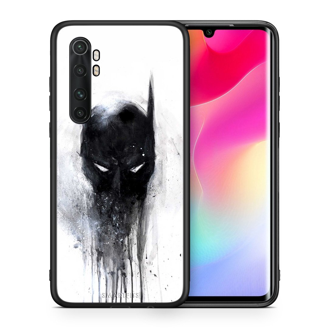 Θήκη Xiaomi Mi Note 10 Lite Paint Bat Hero από τη Smartfits με σχέδιο στο πίσω μέρος και μαύρο περίβλημα | Xiaomi Mi Note 10 Lite Paint Bat Hero case with colorful back and black bezels