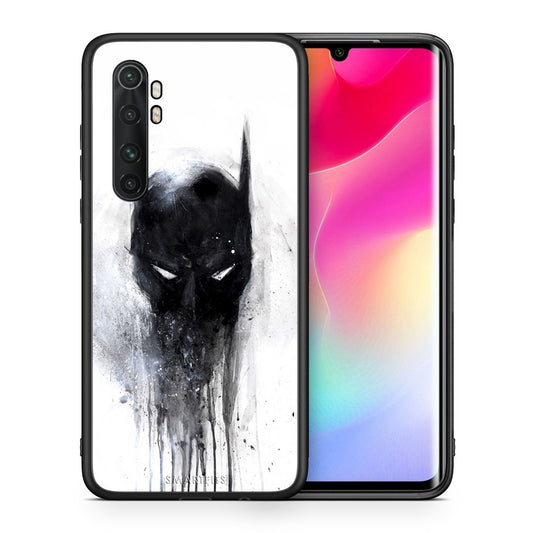 Θήκη Xiaomi Mi Note 10 Lite Paint Bat Hero από τη Smartfits με σχέδιο στο πίσω μέρος και μαύρο περίβλημα | Xiaomi Mi Note 10 Lite Paint Bat Hero case with colorful back and black bezels