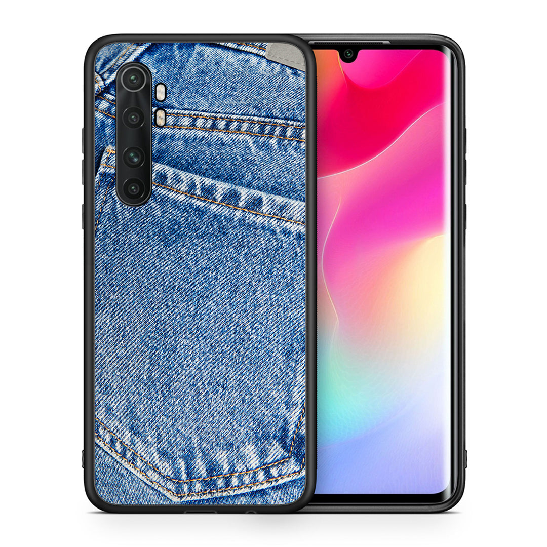 Θήκη Xiaomi Mi Note 10 Lite Jeans Pocket από τη Smartfits με σχέδιο στο πίσω μέρος και μαύρο περίβλημα | Xiaomi Mi Note 10 Lite Jeans Pocket case with colorful back and black bezels