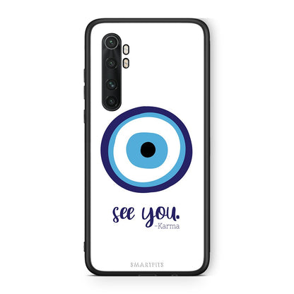 Xiaomi Mi Note 10 Lite Karma Says θήκη από τη Smartfits με σχέδιο στο πίσω μέρος και μαύρο περίβλημα | Smartphone case with colorful back and black bezels by Smartfits