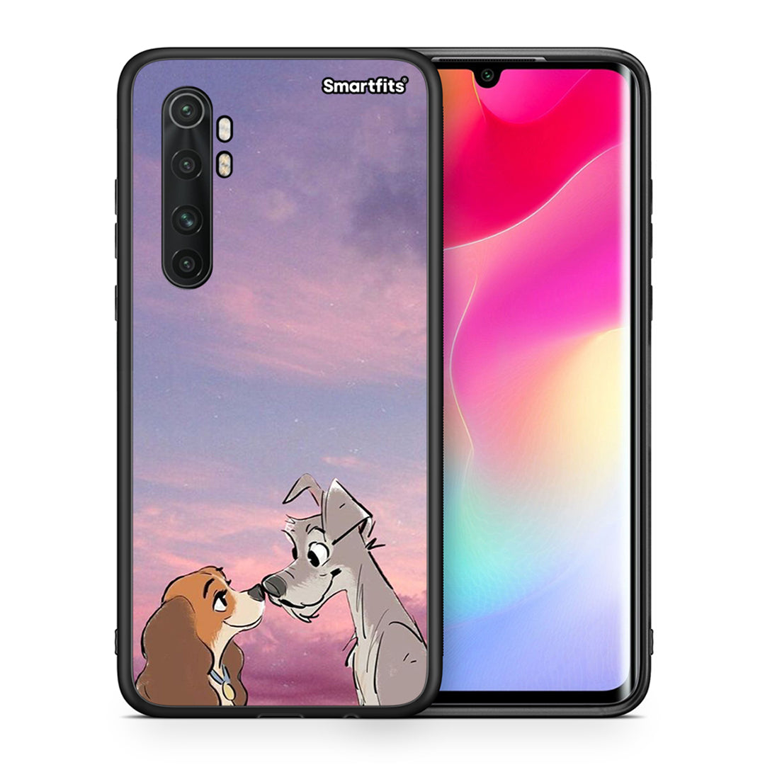 Θήκη Xiaomi Mi Note 10 Lite Lady And Tramp από τη Smartfits με σχέδιο στο πίσω μέρος και μαύρο περίβλημα | Xiaomi Mi Note 10 Lite Lady And Tramp case with colorful back and black bezels