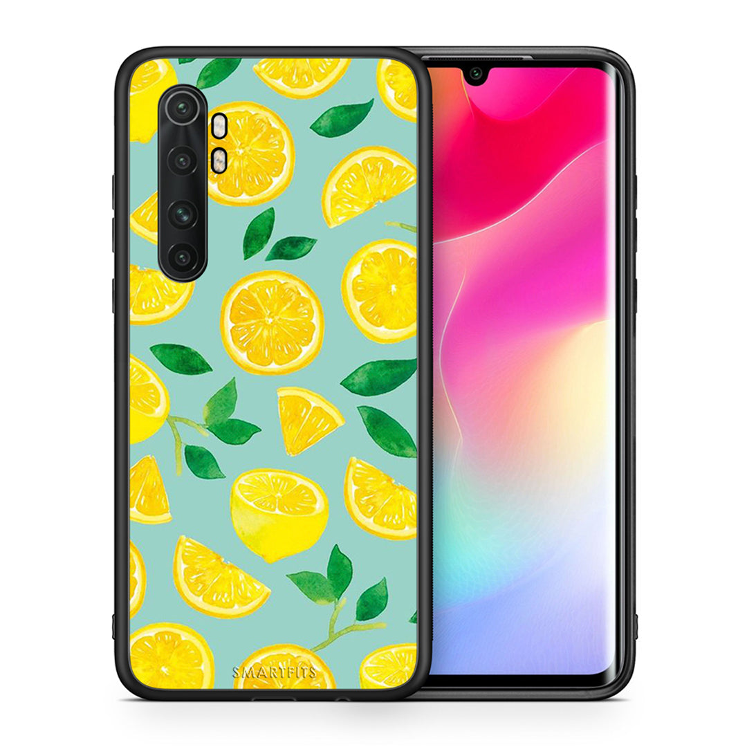 Θήκη Xiaomi Mi 10 Ultra Lemons από τη Smartfits με σχέδιο στο πίσω μέρος και μαύρο περίβλημα | Xiaomi Mi 10 Ultra Lemons case with colorful back and black bezels