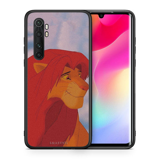 Θήκη Αγίου Βαλεντίνου Xiaomi Mi Note 10 Lite Lion Love 1 από τη Smartfits με σχέδιο στο πίσω μέρος και μαύρο περίβλημα | Xiaomi Mi Note 10 Lite Lion Love 1 case with colorful back and black bezels