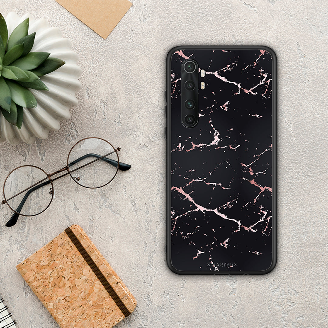 Marble Black Rosegold - Xiaomi Mi Note 10 Lite θήκη