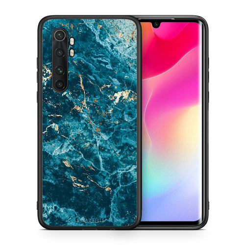 Θήκη Xiaomi Mi 10 Ultra Marble Blue από τη Smartfits με σχέδιο στο πίσω μέρος και μαύρο περίβλημα | Xiaomi Mi 10 Ultra Marble Blue case with colorful back and black bezels