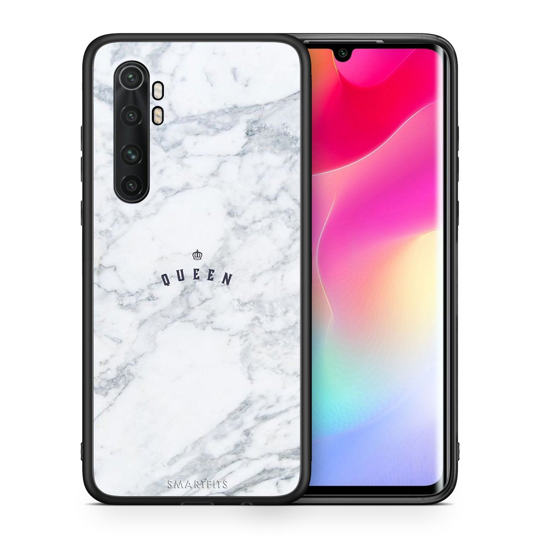 Θήκη Xiaomi Mi Note 10 Lite Queen Marble από τη Smartfits με σχέδιο στο πίσω μέρος και μαύρο περίβλημα | Xiaomi Mi Note 10 Lite Queen Marble case with colorful back and black bezels