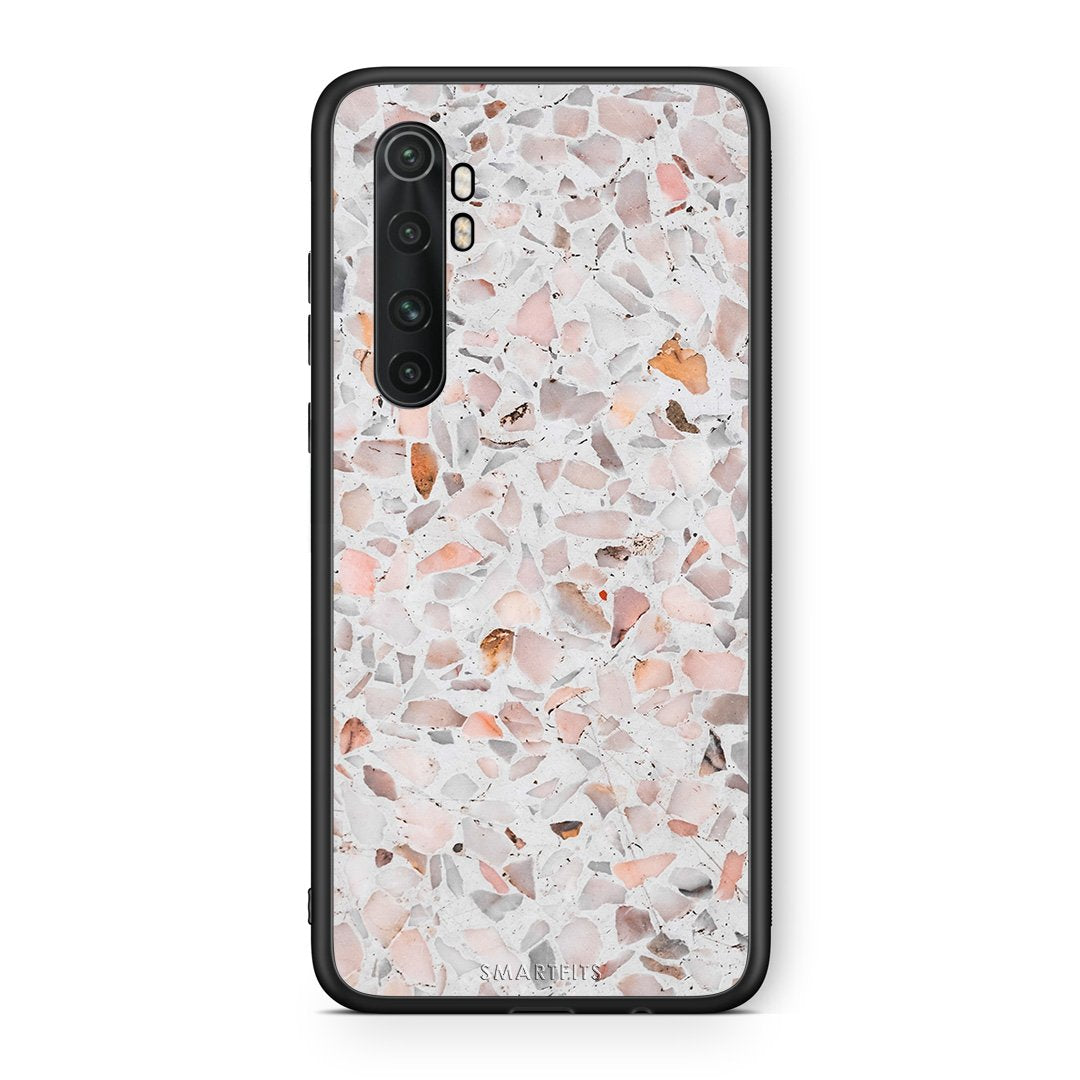 Xiaomi Mi Note 10 Lite Marble Terrazzo θήκη από τη Smartfits με σχέδιο στο πίσω μέρος και μαύρο περίβλημα | Smartphone case with colorful back and black bezels by Smartfits