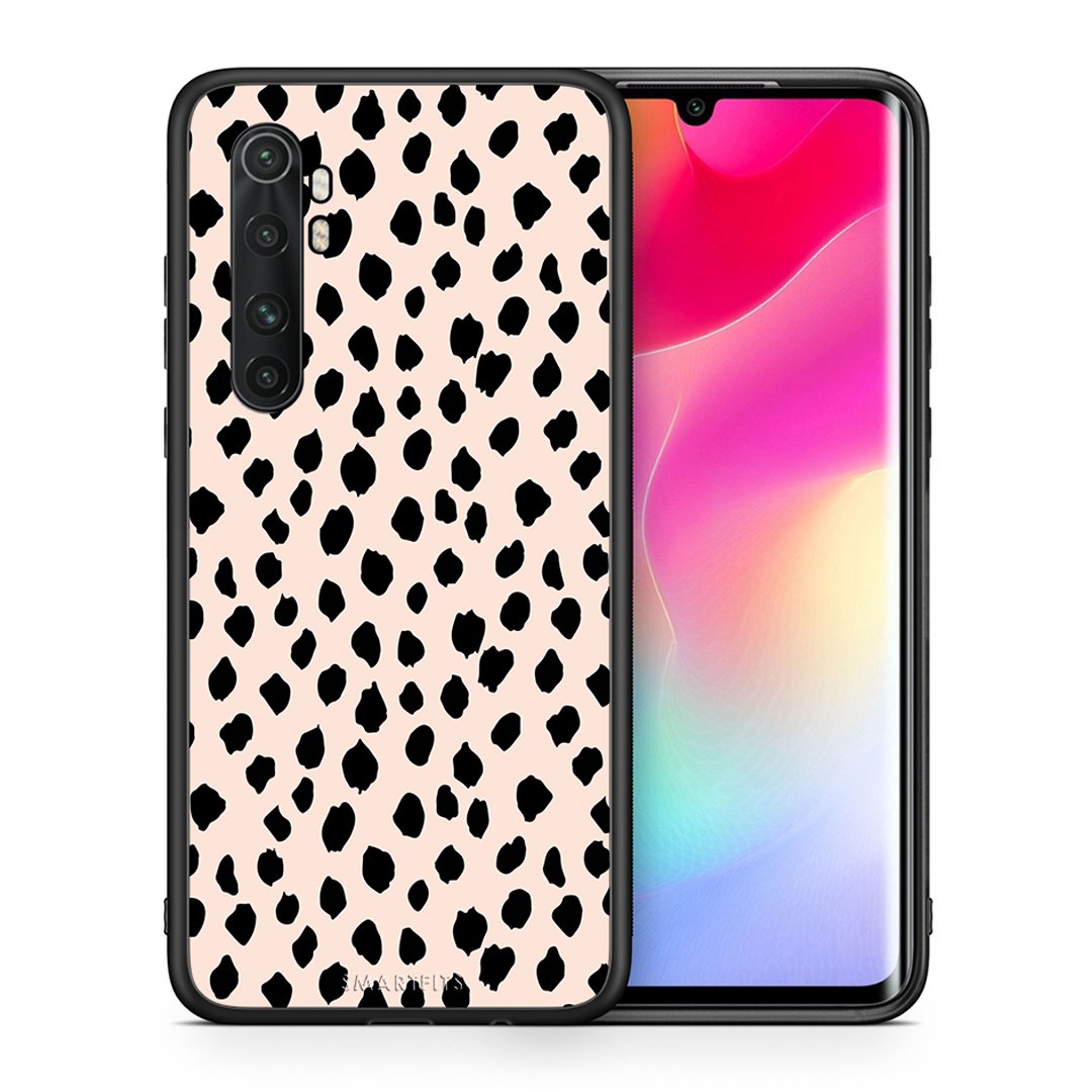 Θήκη Xiaomi Mi Note 10 Lite New Polka Dots από τη Smartfits με σχέδιο στο πίσω μέρος και μαύρο περίβλημα | Xiaomi Mi Note 10 Lite New Polka Dots case with colorful back and black bezels