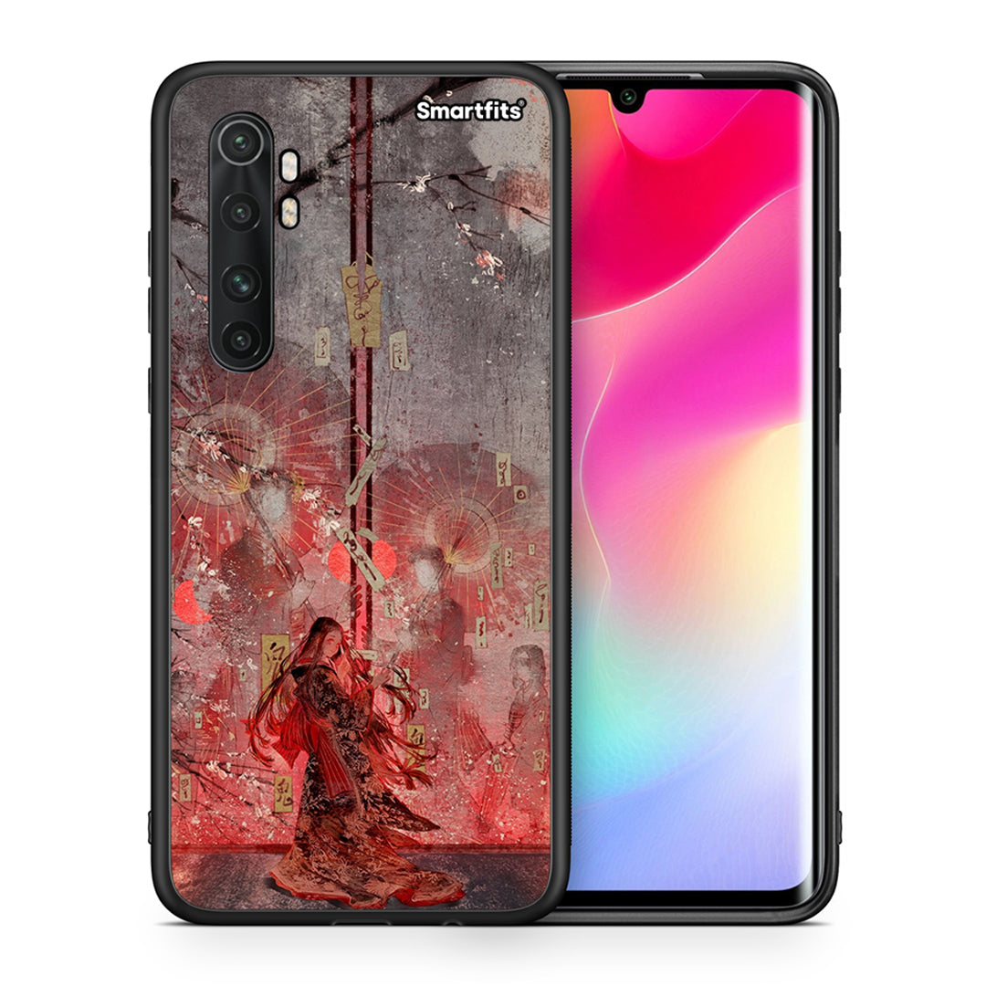 Θήκη Xiaomi Mi Note 10 Lite Nezuko Kamado από τη Smartfits με σχέδιο στο πίσω μέρος και μαύρο περίβλημα | Xiaomi Mi Note 10 Lite Nezuko Kamado case with colorful back and black bezels