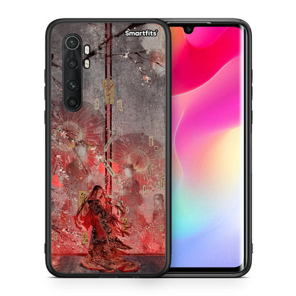 Θήκη Xiaomi Mi Note 10 Lite Nezuko Kamado από τη Smartfits με σχέδιο στο πίσω μέρος και μαύρο περίβλημα | Xiaomi Mi Note 10 Lite Nezuko Kamado case with colorful back and black bezels