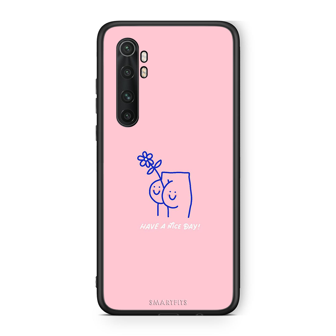 Xiaomi Mi Note 10 Lite Nice Day θήκη από τη Smartfits με σχέδιο στο πίσω μέρος και μαύρο περίβλημα | Smartphone case with colorful back and black bezels by Smartfits