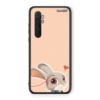 Xiaomi Mi Note 10 Lite Nick Wilde And Judy Hopps Love 2 θήκη από τη Smartfits με σχέδιο στο πίσω μέρος και μαύρο περίβλημα | Smartphone case with colorful back and black bezels by Smartfits