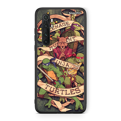 Xiaomi Mi Note 10 Lite Ninja Turtles θήκη από τη Smartfits με σχέδιο στο πίσω μέρος και μαύρο περίβλημα | Smartphone case with colorful back and black bezels by Smartfits
