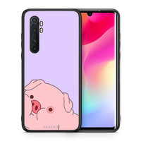 Thumbnail for Θήκη Αγίου Βαλεντίνου Xiaomi Mi Note 10 Lite Pig Love 2 από τη Smartfits με σχέδιο στο πίσω μέρος και μαύρο περίβλημα | Xiaomi Mi Note 10 Lite Pig Love 2 case with colorful back and black bezels