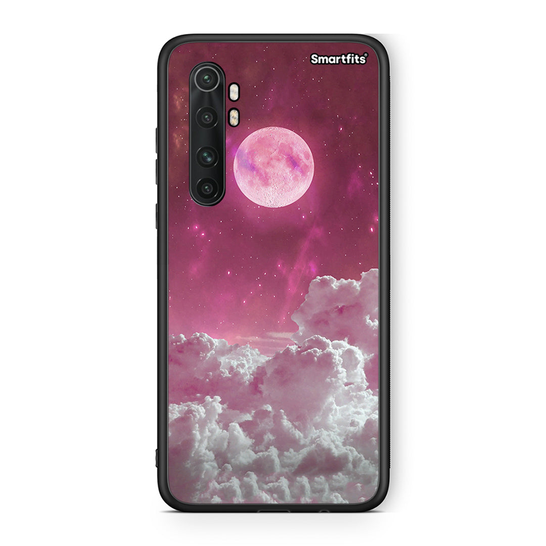 Xiaomi Mi Note 10 Lite Pink Moon Θήκη από τη Smartfits με σχέδιο στο πίσω μέρος και μαύρο περίβλημα | Smartphone case with colorful back and black bezels by Smartfits