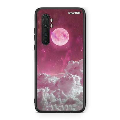 Xiaomi Mi Note 10 Lite Pink Moon Θήκη από τη Smartfits με σχέδιο στο πίσω μέρος και μαύρο περίβλημα | Smartphone case with colorful back and black bezels by Smartfits