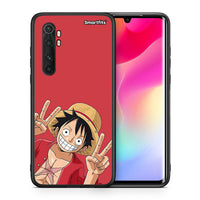 Thumbnail for Θήκη Xiaomi Mi Note 10 Lite Pirate Luffy από τη Smartfits με σχέδιο στο πίσω μέρος και μαύρο περίβλημα | Xiaomi Mi Note 10 Lite Pirate Luffy case with colorful back and black bezels