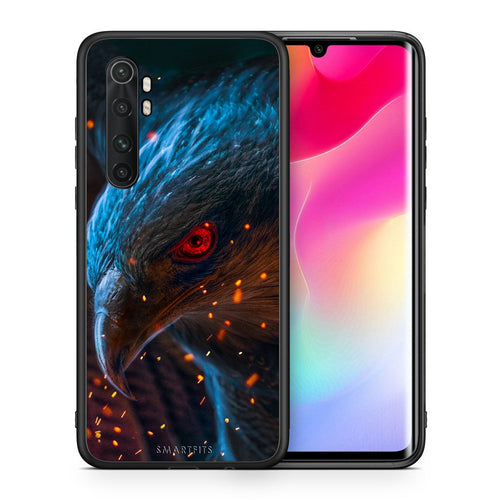 Θήκη Xiaomi Mi Note 10 Lite Eagle PopArt από τη Smartfits με σχέδιο στο πίσω μέρος και μαύρο περίβλημα | Xiaomi Mi Note 10 Lite Eagle PopArt case with colorful back and black bezels