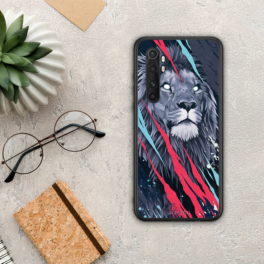 PopArt Lion Designer - Xiaomi Mi Note 10 Lite θήκη