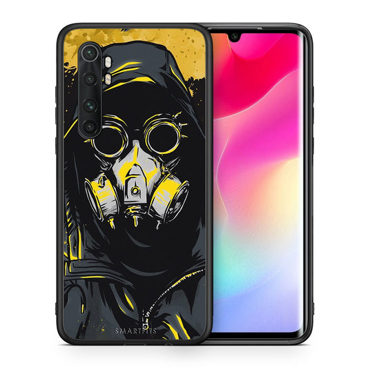 Θήκη Xiaomi Mi Note 10 Lite Mask PopArt από τη Smartfits με σχέδιο στο πίσω μέρος και μαύρο περίβλημα | Xiaomi Mi Note 10 Lite Mask PopArt case with colorful back and black bezels