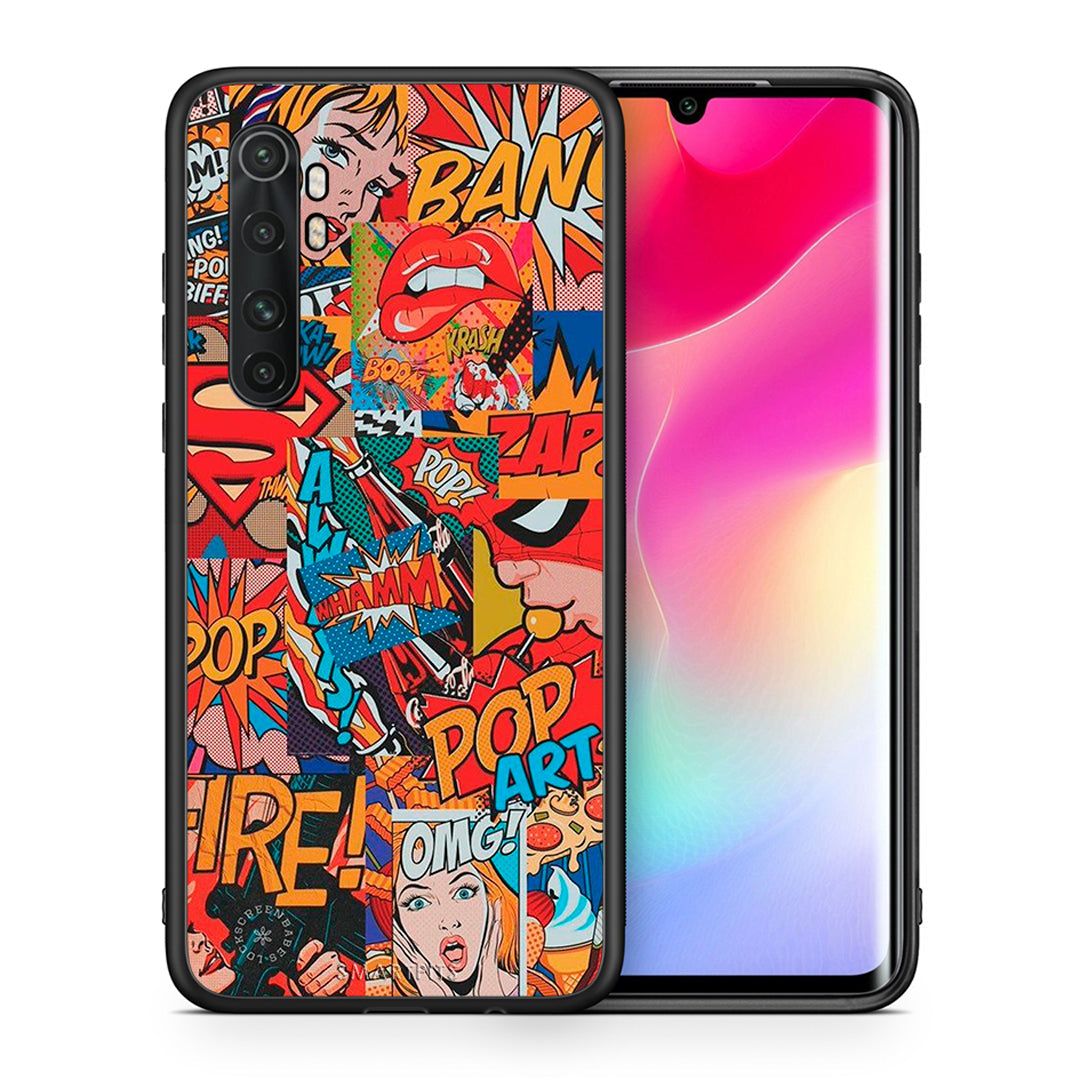 Θήκη Xiaomi Mi 10 Ultra PopArt OMG από τη Smartfits με σχέδιο στο πίσω μέρος και μαύρο περίβλημα | Xiaomi Mi 10 Ultra PopArt OMG case with colorful back and black bezels