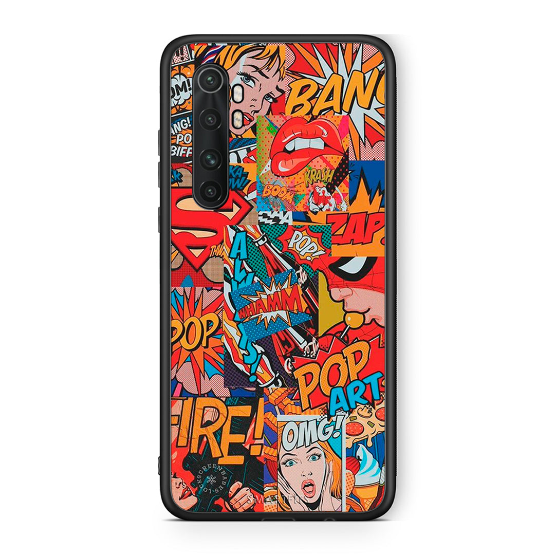 Xiaomi Mi Note 10 Lite PopArt OMG θήκη από τη Smartfits με σχέδιο στο πίσω μέρος και μαύρο περίβλημα | Smartphone case with colorful back and black bezels by Smartfits