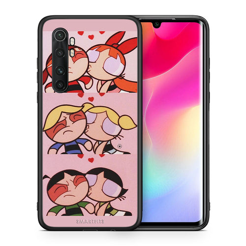 Θήκη Αγίου Βαλεντίνου Xiaomi Mi Note 10 Lite Puff Love από τη Smartfits με σχέδιο στο πίσω μέρος και μαύρο περίβλημα | Xiaomi Mi Note 10 Lite Puff Love case with colorful back and black bezels
