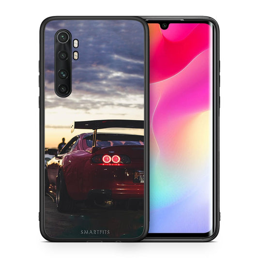 Θήκη Xiaomi Mi Note 10 Lite Racing Supra από τη Smartfits με σχέδιο στο πίσω μέρος και μαύρο περίβλημα | Xiaomi Mi Note 10 Lite Racing Supra case with colorful back and black bezels
