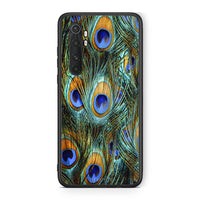Thumbnail for Xiaomi Mi Note 10 Pro Real Peacock Feathers θήκη από τη Smartfits με σχέδιο στο πίσω μέρος και μαύρο περίβλημα | Smartphone case with colorful back and black bezels by Smartfits