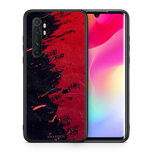 Θήκη Αγίου Βαλεντίνου Xiaomi Mi Note 10 Lite Red Paint από τη Smartfits με σχέδιο στο πίσω μέρος και μαύρο περίβλημα | Xiaomi Mi Note 10 Lite Red Paint case with colorful back and black bezels