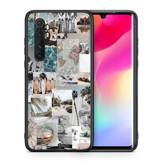 Θήκη Xiaomi Mi Note 10 Lite Retro Beach Life από τη Smartfits με σχέδιο στο πίσω μέρος και μαύρο περίβλημα | Xiaomi Mi Note 10 Lite Retro Beach Life case with colorful back and black bezels