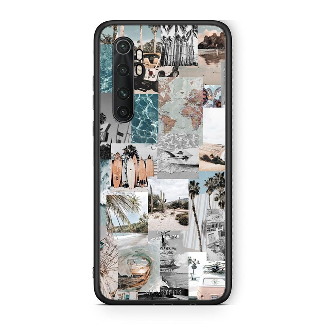 Xiaomi Mi Note 10 Lite Retro Beach Life Θήκη από τη Smartfits με σχέδιο στο πίσω μέρος και μαύρο περίβλημα | Smartphone case with colorful back and black bezels by Smartfits