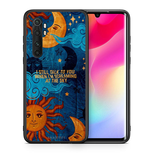 Θήκη Xiaomi Mi Note 10 Lite Screaming Sky από τη Smartfits με σχέδιο στο πίσω μέρος και μαύρο περίβλημα | Xiaomi Mi Note 10 Lite Screaming Sky case with colorful back and black bezels