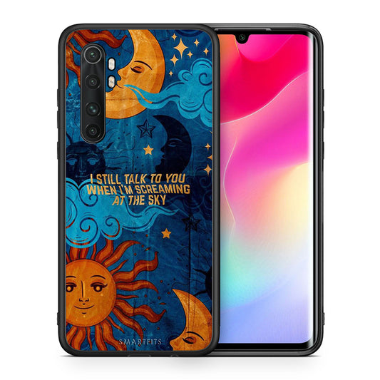 Θήκη Xiaomi Mi Note 10 Lite Screaming Sky από τη Smartfits με σχέδιο στο πίσω μέρος και μαύρο περίβλημα | Xiaomi Mi Note 10 Lite Screaming Sky case with colorful back and black bezels