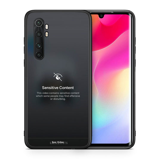 Θήκη Xiaomi Mi Note 10 Lite Sensitive Content από τη Smartfits με σχέδιο στο πίσω μέρος και μαύρο περίβλημα | Xiaomi Mi Note 10 Lite Sensitive Content case with colorful back and black bezels