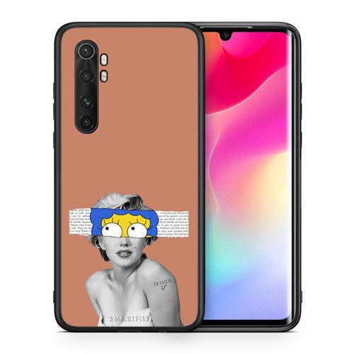 Θήκη Xiaomi Mi Note 10 Lite Sim Merilyn από τη Smartfits με σχέδιο στο πίσω μέρος και μαύρο περίβλημα | Xiaomi Mi Note 10 Lite Sim Merilyn case with colorful back and black bezels