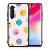 Thumbnail for Θήκη Xiaomi Mi Note 10 Lite Smiley Faces από τη Smartfits με σχέδιο στο πίσω μέρος και μαύρο περίβλημα | Xiaomi Mi Note 10 Lite Smiley Faces case with colorful back and black bezels