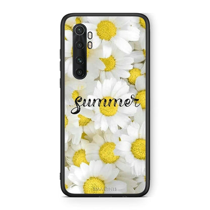 Xiaomi Mi Note 10 Lite Summer Daisies Θήκη από τη Smartfits με σχέδιο στο πίσω μέρος και μαύρο περίβλημα | Smartphone case with colorful back and black bezels by Smartfits