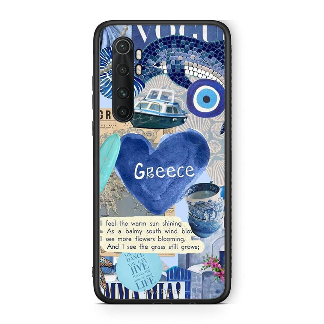 Xiaomi Mi Note 10 Lite Summer In Greece Θήκη από τη Smartfits με σχέδιο στο πίσω μέρος και μαύρο περίβλημα | Smartphone case with colorful back and black bezels by Smartfits
