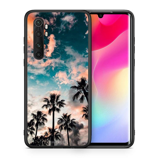 Θήκη Xiaomi Mi Note 10 Lite Sky Summer από τη Smartfits με σχέδιο στο πίσω μέρος και μαύρο περίβλημα | Xiaomi Mi Note 10 Lite Sky Summer case with colorful back and black bezels
