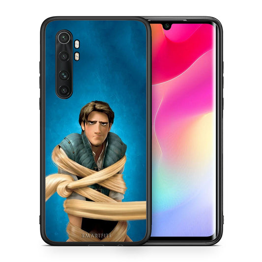 Θήκη Αγίου Βαλεντίνου Xiaomi Mi Note 10 Lite Tangled 1 από τη Smartfits με σχέδιο στο πίσω μέρος και μαύρο περίβλημα | Xiaomi Mi Note 10 Lite Tangled 1 case with colorful back and black bezels
