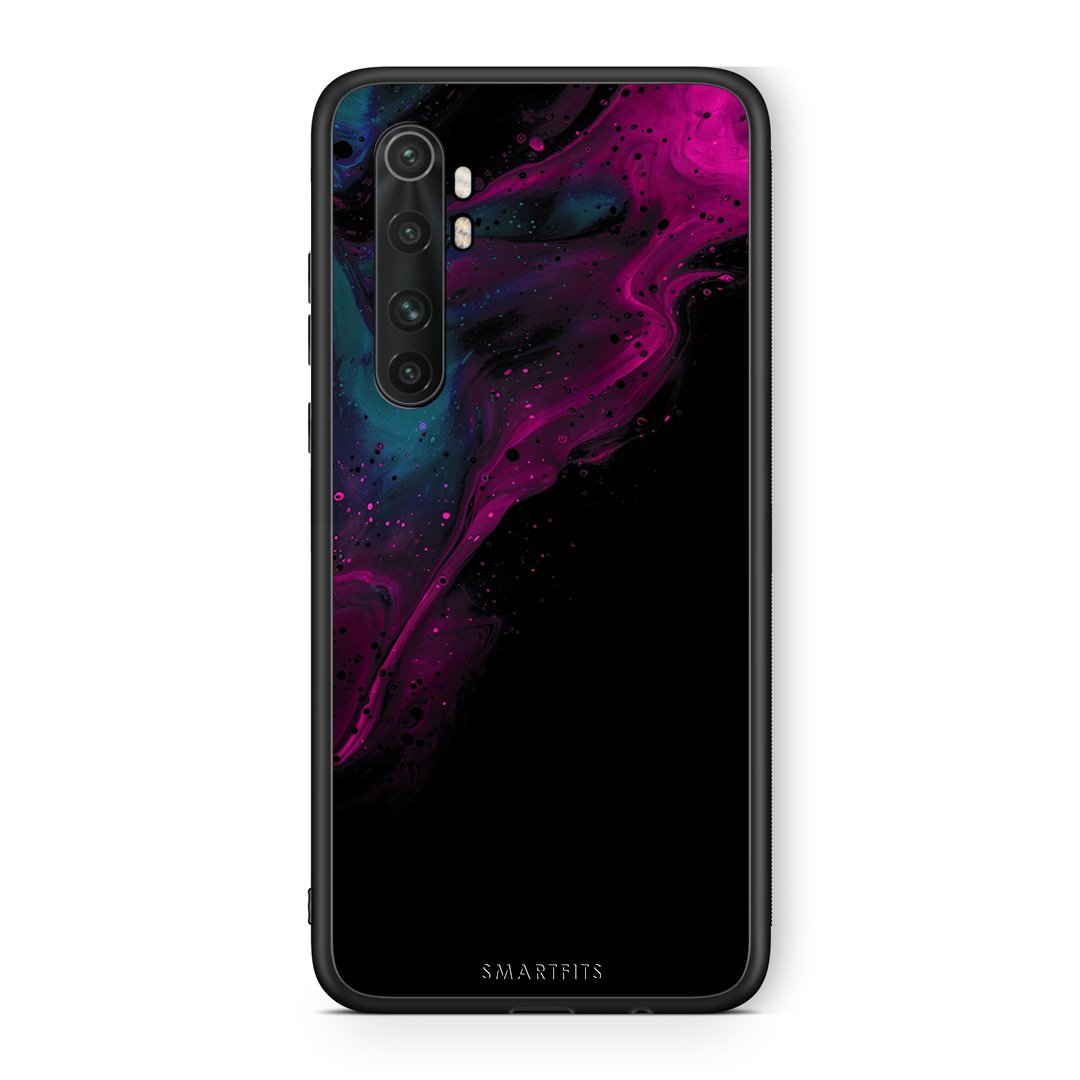 4 - Xiaomi Mi Note 10 Lite Pink Black Watercolor case, cover, bumper