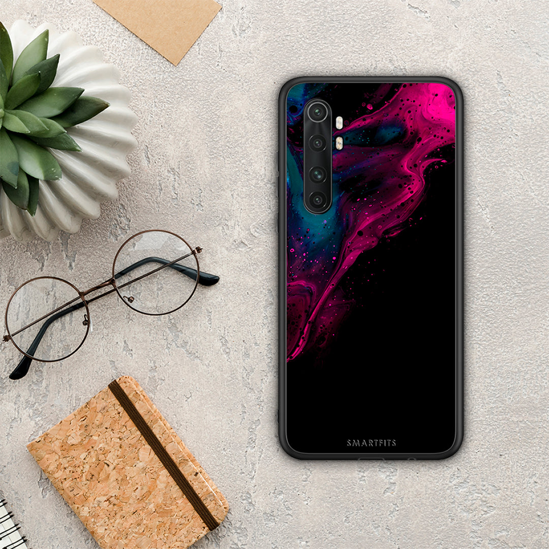 Watercolor Pink Black - Xiaomi Mi Note 10 Lite θήκη